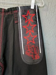 Jiu Jitsu Black & Red Breakpoint Pants Size A3 Drawstring No Belt EUC