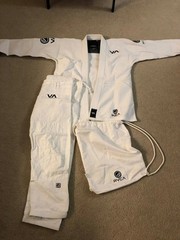BJJ Gi Shoyoroll Cut RVCA V2 Batch 60 BJJ kimono Uniform 450 GSM White