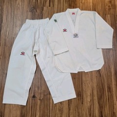Vtg Mountain Kukkiwon Booth Lee’s Taekwondo Competition Uniform Size 2 160