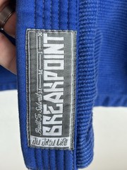 Break Point A1 Blue BJJ Gi Relson Gracie Academy Jiu Jitsu Jacket Kimono MMA