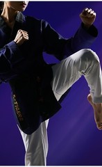 MOOTO 3FW-2 Female Demonstration Uniform Red Blue 3F 2 Performance Color Dobok