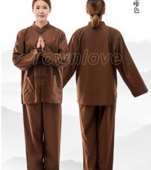 New High Quality Zen Suits Women Buddhist Monks Uniforms Lay Meditation Clothing