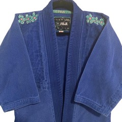 Fuji Kimono Gi Youth Kids Girls Victory Jiu Jitsu Blue Top only WC2 Martial Arts