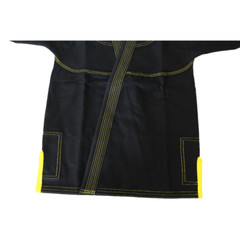 Martial Sports Brazilian Jiu Jitsu Gi Uniform Black/Yellow, Free Belt, Free Ship