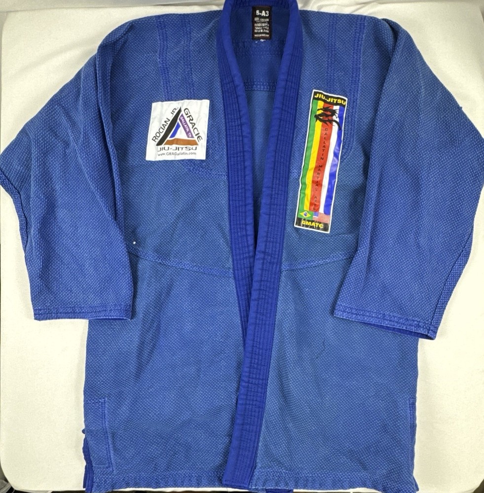 BJJ Athlete Size 5-A3 Jiu Jitsu Kimono Blue Heavy Canvas Marshal Arts
