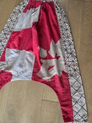 Repurposed Vintage Fabric: Handmade Judo Uniform And Banner, Persimmon-Dyed