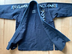 Men’s Vulkan The Real Jiu Jitsu Black Top Pro A2 Fight Wear 100% Cotton Jacket