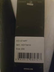ADIDAS ADI-Start III TAEKWONDO UNIFORM WITH BLACK V-NECK. Size 200 (2 Piece)