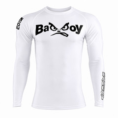 2026 Bad Boy New Retro Rashguard Gi MMA BJJ Shirt Made in Brazil White Adult