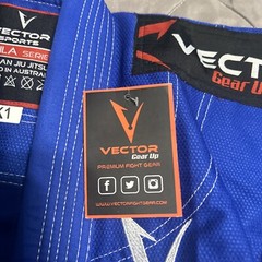 Vector Sports Attila Series Brazilian Jiu Jitsu Gi Uniform Jacket Size: K1 Blue