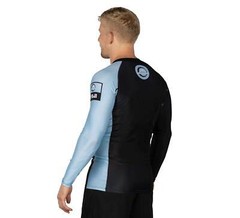 Fuji Mount MMA BJJ Jiu-Jitsu LongSleeve Long Sleeve LS Rashguard – Light Blue