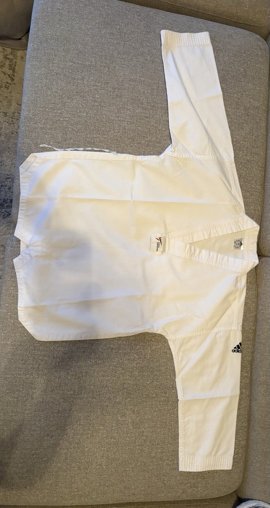 Adidas Taekwondo Uniform White Collar 140cm