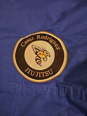 Jiu Jitsu Uniform Pants Cesar Rodriguez Patch Blue Adjustable Size A-2 Pakistan