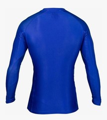 Fuji Sports Baseline IBJJF Ranked BJJ Jiu Jitsu Long Sleeve LS Rashguard – Blue