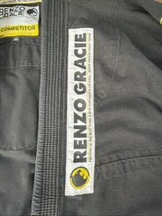 Renzo Gracie Competitor Comp Gear Mens A4 Brazilian Jiu Jitsu Black Fuji Jacket
