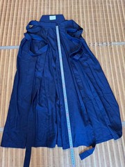 Japanese Kyudo Hakama Pants Horse Riding String Lower 34.2in Dark Blue