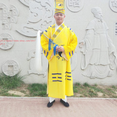 Wudang Taoist Robes Wushu kung Fu Tai Chi Morning Exercise Uniforms With Hat