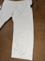 Tatami Nova Jiu Jitsu Gi Men’s Fighter Pants White Sz 40X30 Baggy MMA Wear