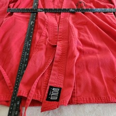 Adult Red Pullover Karate Gi Top Family Karate Club Graphic Bold Look