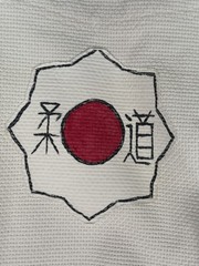 Vintage Lion Brand Japanese Karate Gi Top Jacket Martial Arts Uniform W/ Patches