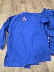 FUJI Brazilian Royal Blue Youth Kimono Karate Pants Robe Set Youth C1 + C3