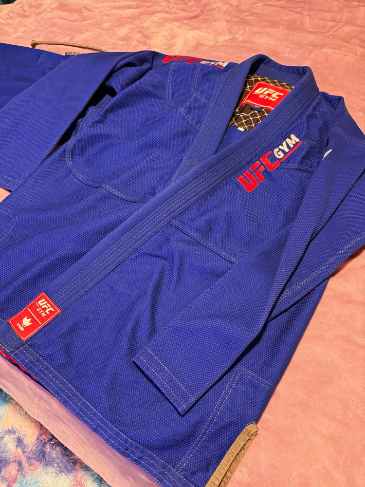 UFC GYM BJJ Jiu-Jitsu Martial Arts Gi Uniform Blue Adult Unisex Size A4