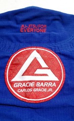 Gracie Barra Storm Kimonos Gi Jiu Jistu Blue Kids Size Y2 EUC UFC MMA Top