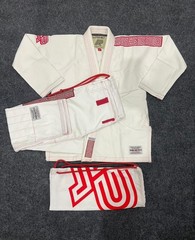 Albino & Preto BJJ Gi – Batch 8 (White) – Premium Quality 450 GSM