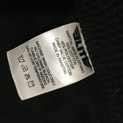 Elite Sports BJJ Gi Top and Pants Size A3 Black Set Brazilian Jiu Jitsu Judo MM
