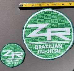 ZR TEAM Brazillian Jiu-Jitsu 2 Patches BJJ Gi Uniform Patch MMA Competition