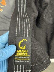Araku BJJ Gi Tupac Thug Life Custom Rare Black Size A5