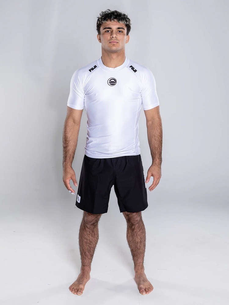 Fuji Baseline 2.0 IBJJF Ranked BJJ Jiu Jitsu ShortSleeve SS Rashguard – White