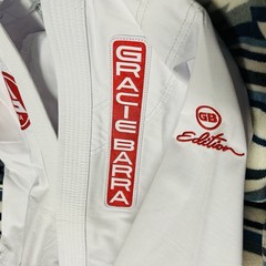 Gracie Barra Jiu-Jitsu Gi Set Youth 4 GB Edition White Ripstop Fabric