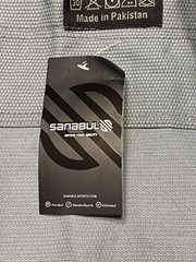 Sanabul Martial Arts Core Brazilian Jiu Jitsu Gi Size A0 Gray & Black Top Only