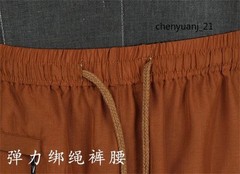 Buddhist Shaolin Monk Robe Full Set Linen Kung Fu Suit Meditation Uniforms Cloth