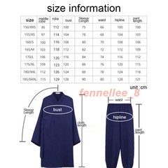 Wudang Taoist Robe Kung Fu Martial Arts Wing Chun Tai Chi Linen Uniform Unisex