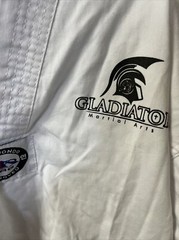 MARTIAL ARTS GROUP WHITE GI GLADIATOR TAEKWONDO APPROVED MAG KID SIZE 2 UNIFORM