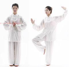 Unisex Tai Chi Uniform Cotton Chinese Kung Fu Wear Martial Arts Wing Chun Suit