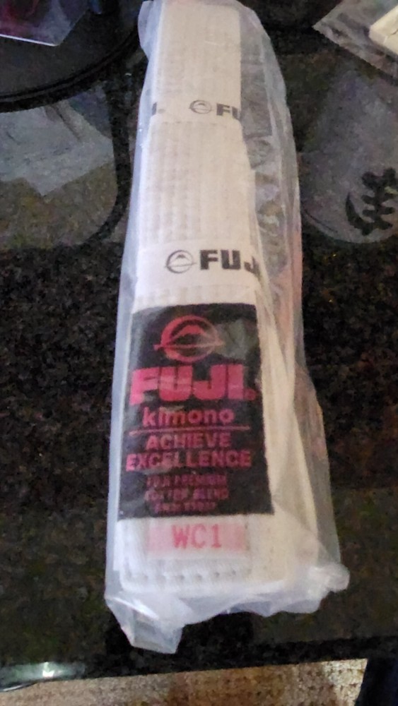 Girls Fuji Kimono Jiu Jitsu Belt White New WC1