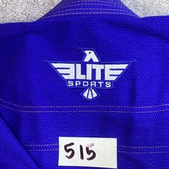 Elite Sports Gi Blue BJJ Ju Jitsu MMA Indoors Embrace The Pain Size C00 Youth