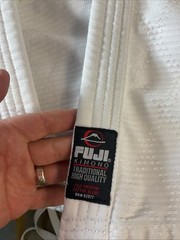 Fuji Gi & Gear BJJ Jiu Jitsu Kimono Jacket Pants Belt Men A3 White Martial Arts
