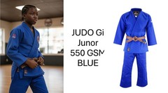 Judo Gi Uniform White Blue 550GSM Club 750GSM Professional Suit UK