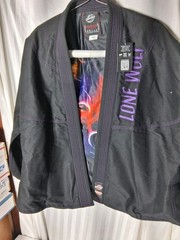 Summo Lone Wolf Premium JIU-JITSU GI A2 Black Purple Embroidery Top & Pants New