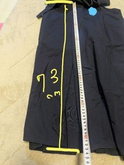 Japanese Kendo Hakama Pants Kimono Dark Blue Pleated Worn By Women