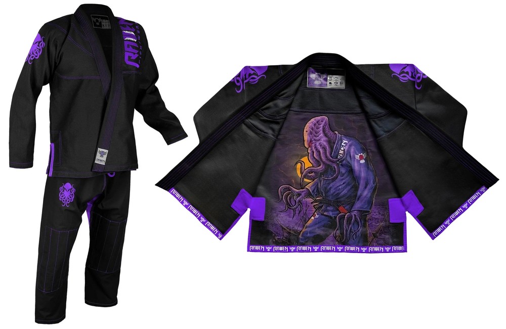 Raven Fightwear Men’s BJJ Horror Cthulhu Brazilian Jiu Jitsu Uniform Premium BJ