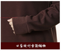 Fall Winter Unisex Meditation Monk Thicken uniform Warm Lay Zen flannel Outfits