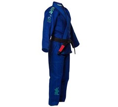Fuji Womens Women Blossom Brazilian Jiu Jitsu Gi Jiu-Jitsu BJJ – Blue