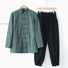 High Quality Chinese Kung Fu Linen Uniform Martial Arts Tai Chi Suit Wushu Suit