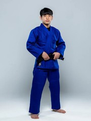 New Blue Fuji Sports Single Weave Judo Gi