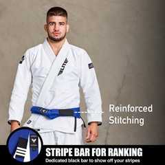 Adults Brazilian Jiu Jitsu Belts for Men & Women,Cotton IBJJF Approved BJJ Be…